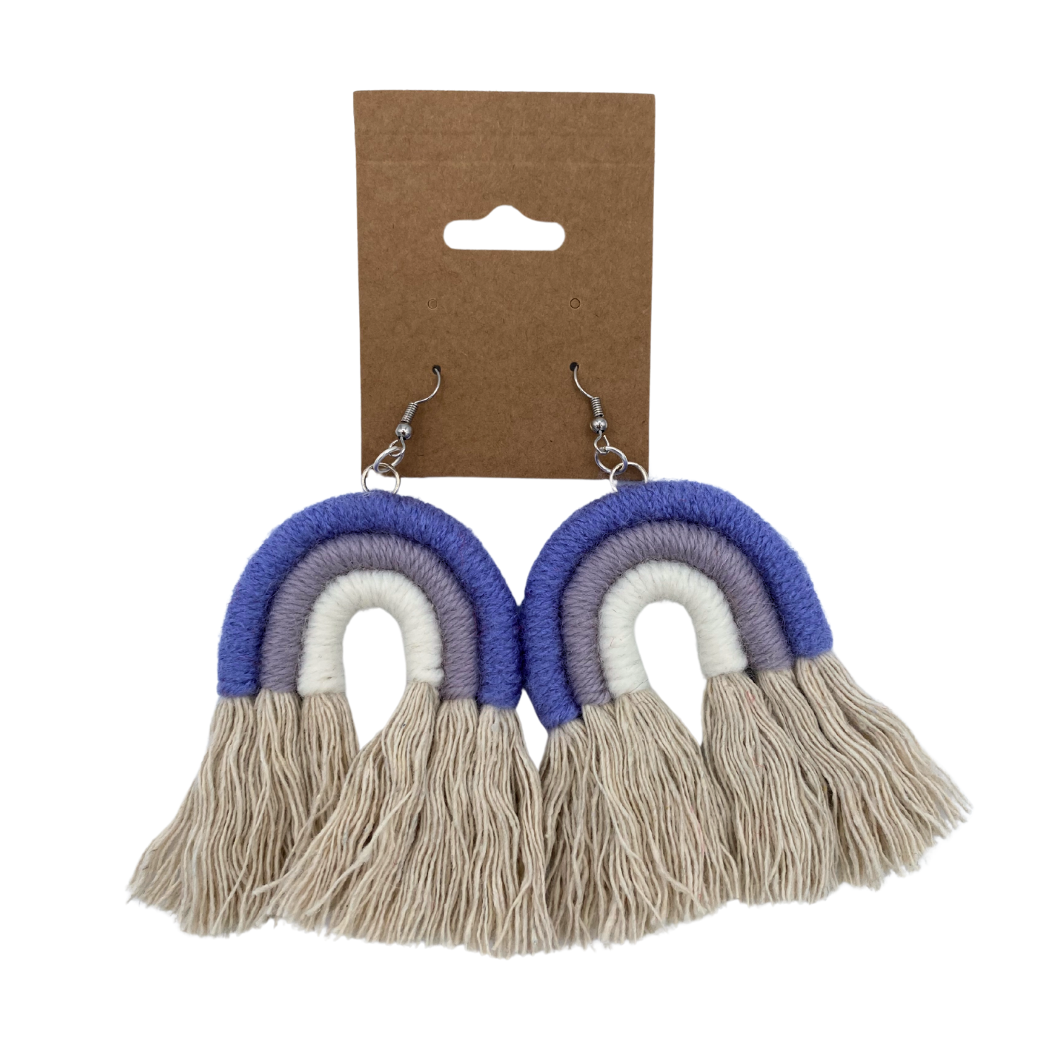 Emily Missaghi Yarn Earrings Rainbow - Image 5