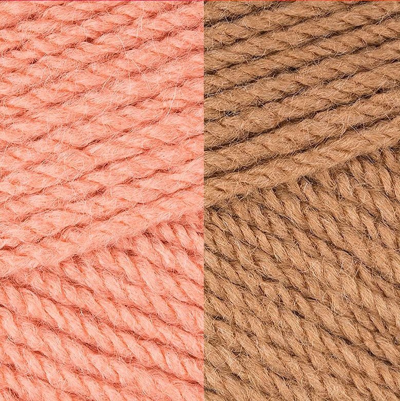 Hello! Loom Vintage Pink/Soft Brown
