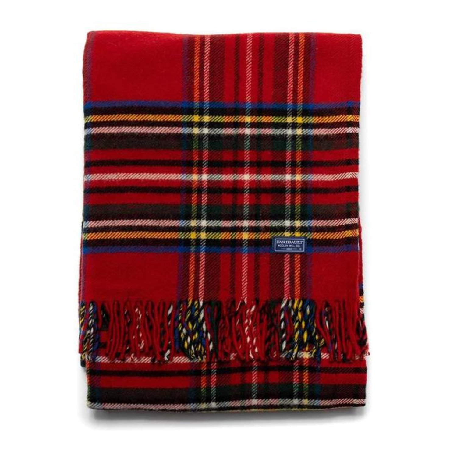 Stewart Plaid Wool Throw Blanket