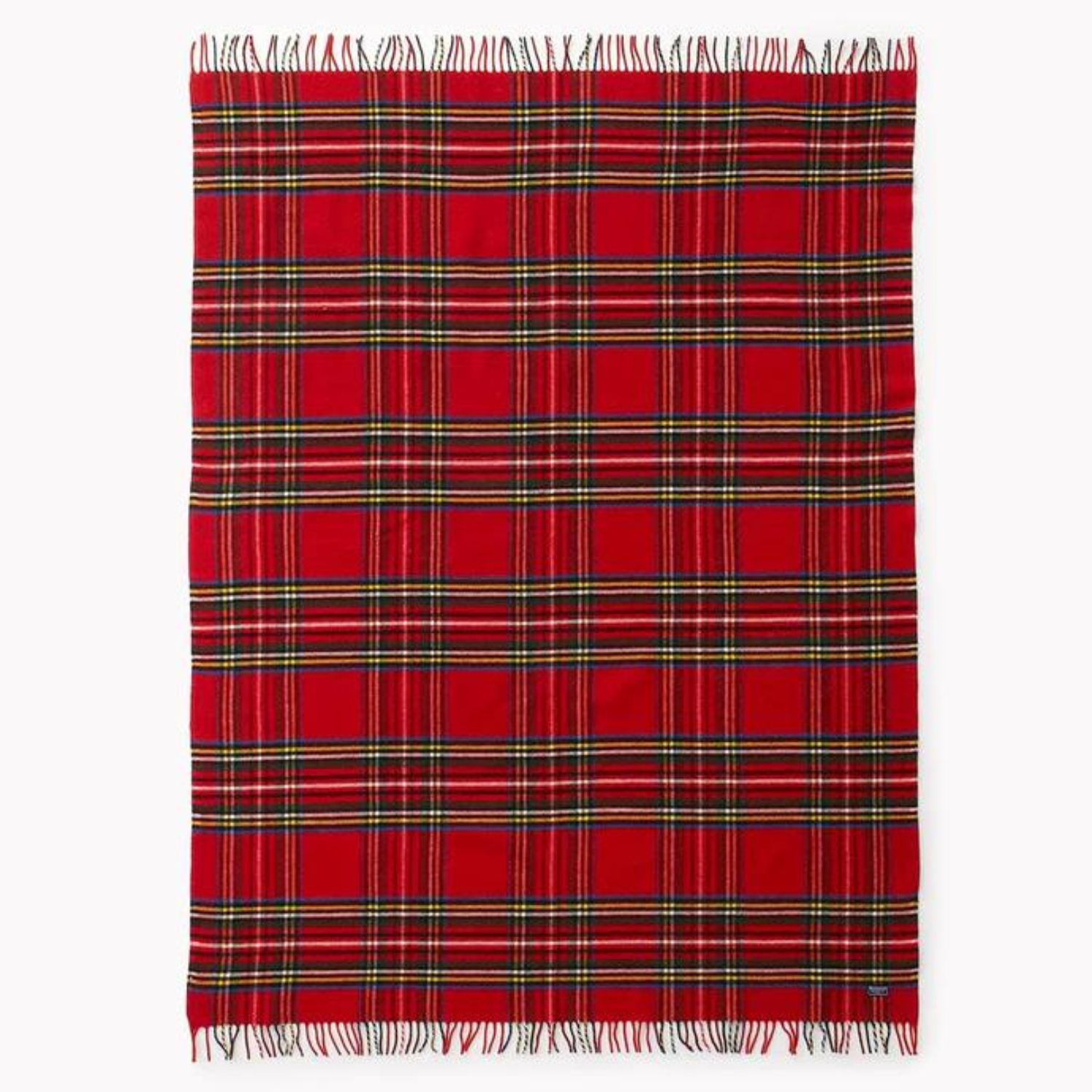 Stewart Plaid Wool Throw Blanket - Image 2