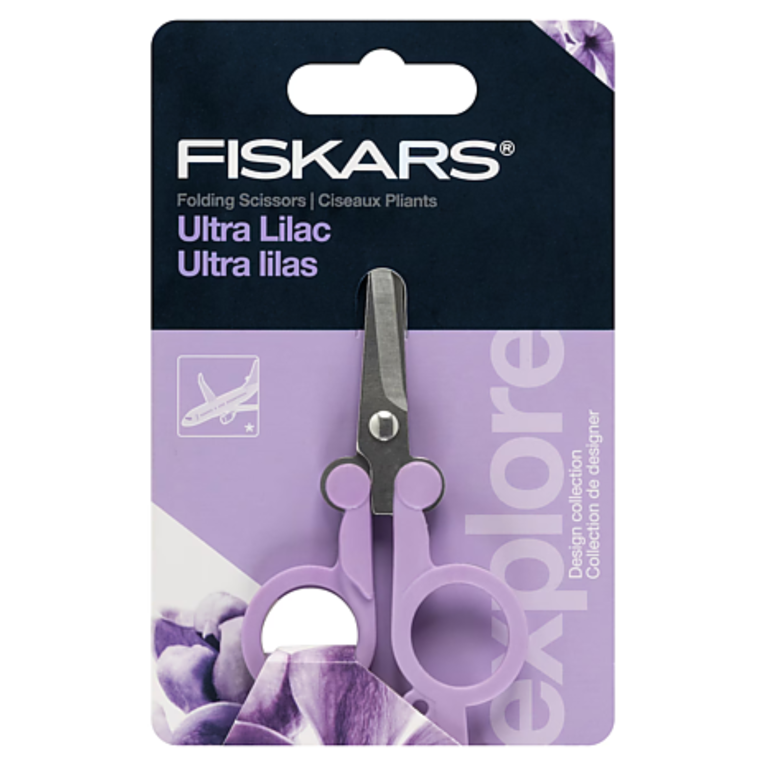 Fiskars Folding Scissors 4" - Ultra Lilac