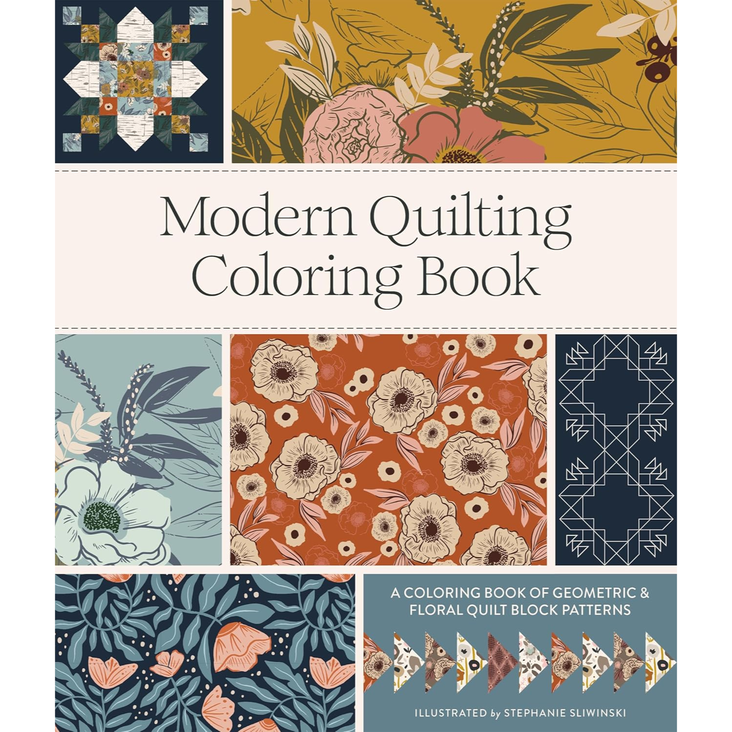 Modern Quilting Coloring Book