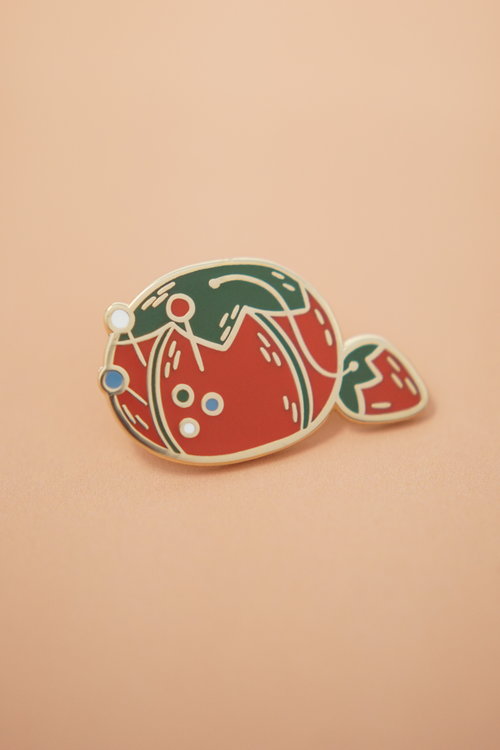 Justine Gilbuena Tomato Pin Cushion Enamel Pin