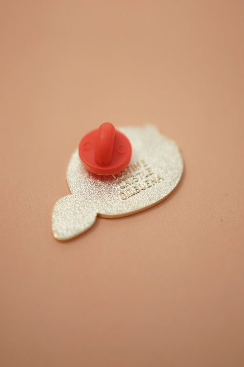 Justine Gilbuena Tomato Pin Cushion Enamel Pin - Image 3