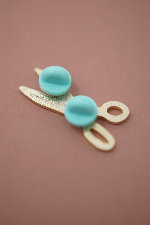 Justine Gilbuena Fabric Scissors Enamel Pin - Image 3