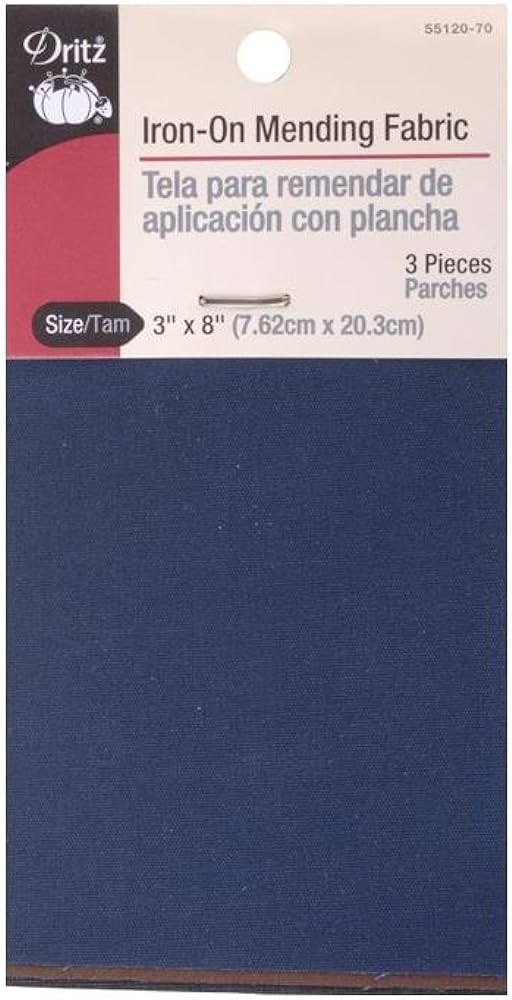 Patches iron-On Fabric Dark 3/pkg