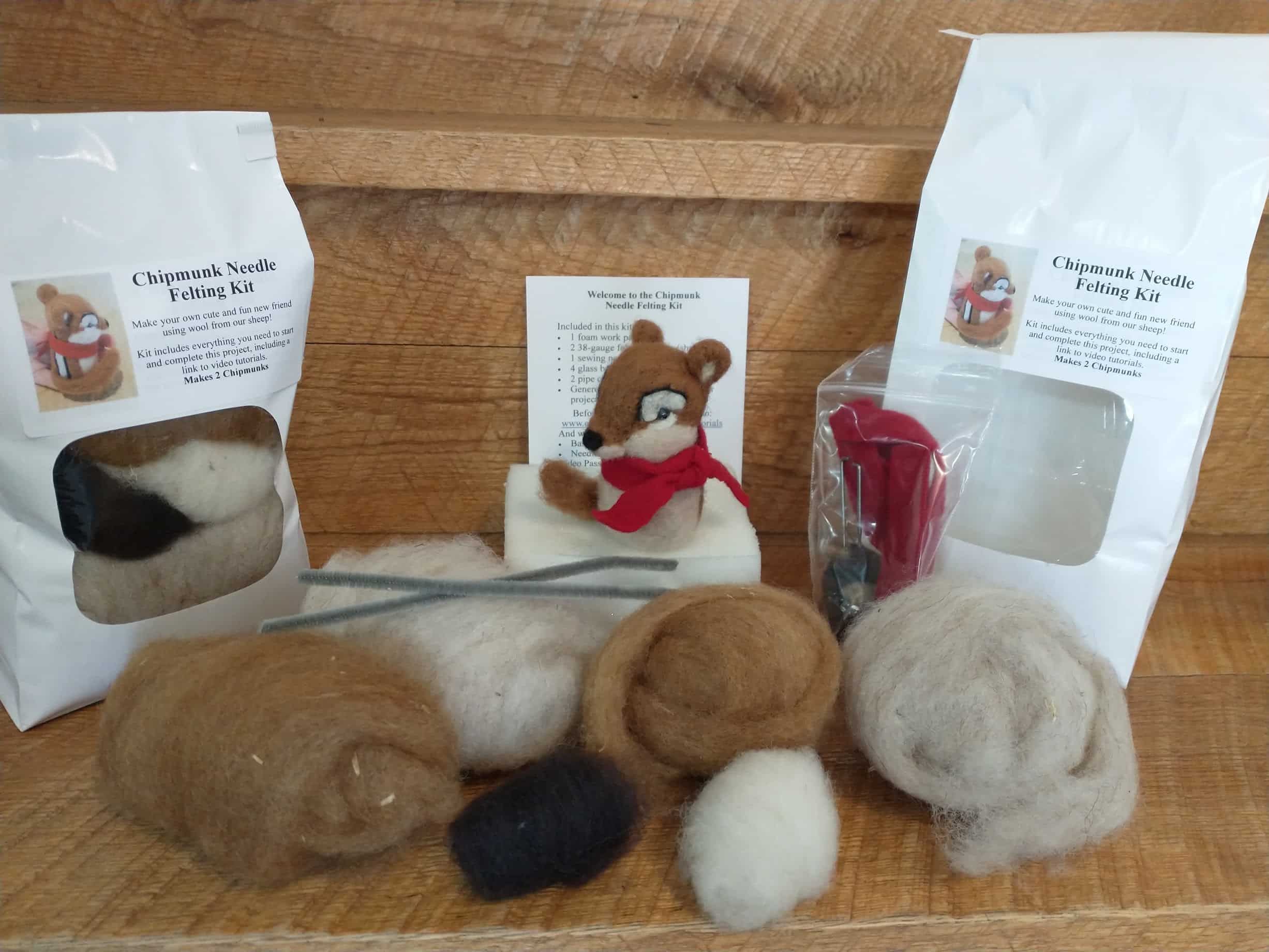 Laura Berlage Chipmunk Needle Felting Kit - Image 2