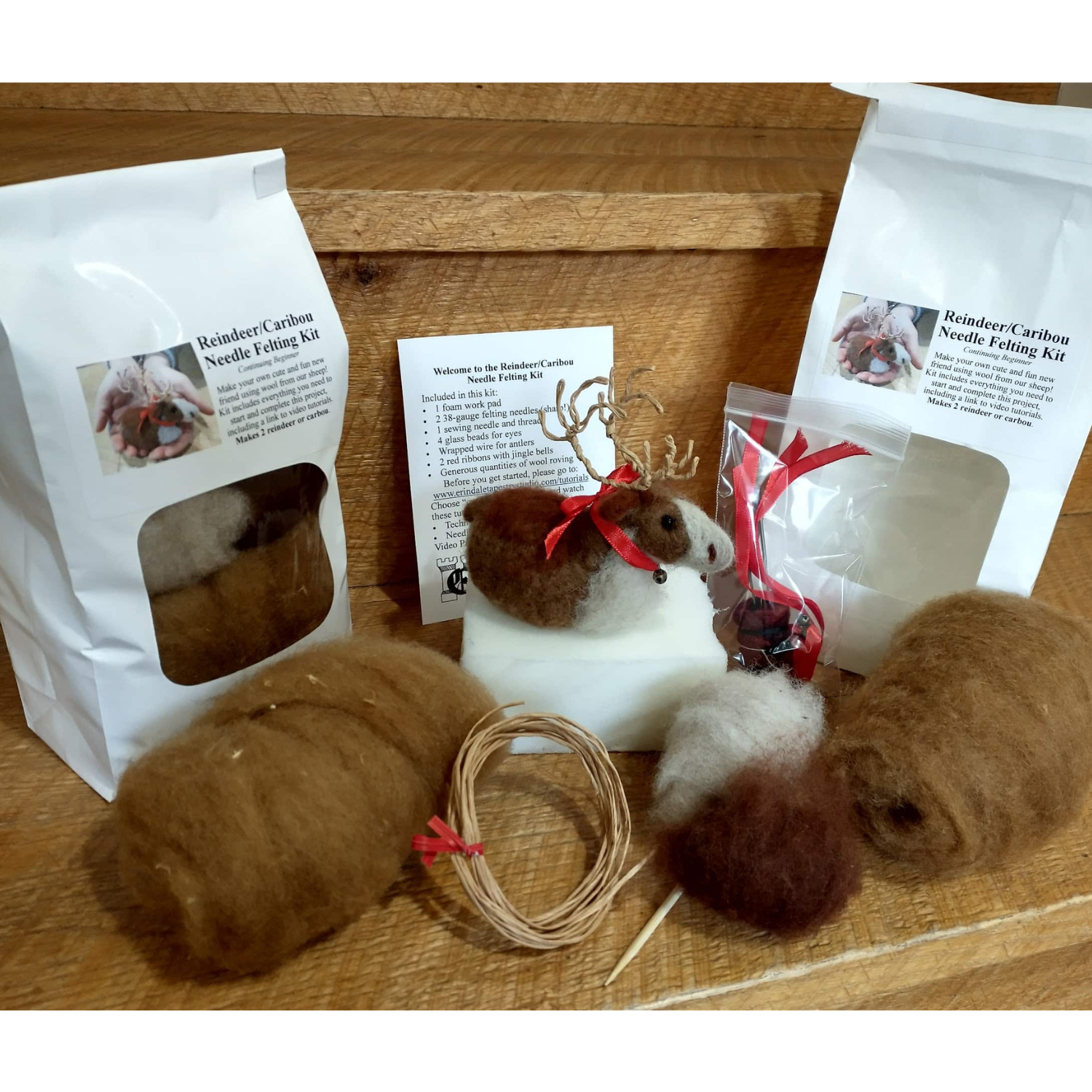 Laura Berlage Reindeer/Caribou Needle Felting Kit - Image 2