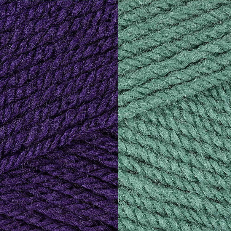 Hello! Loom Aubergine / Slate Green