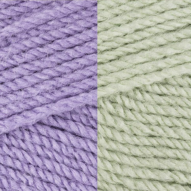 Hello! Loom Dusty Lilac / Pistachio Green