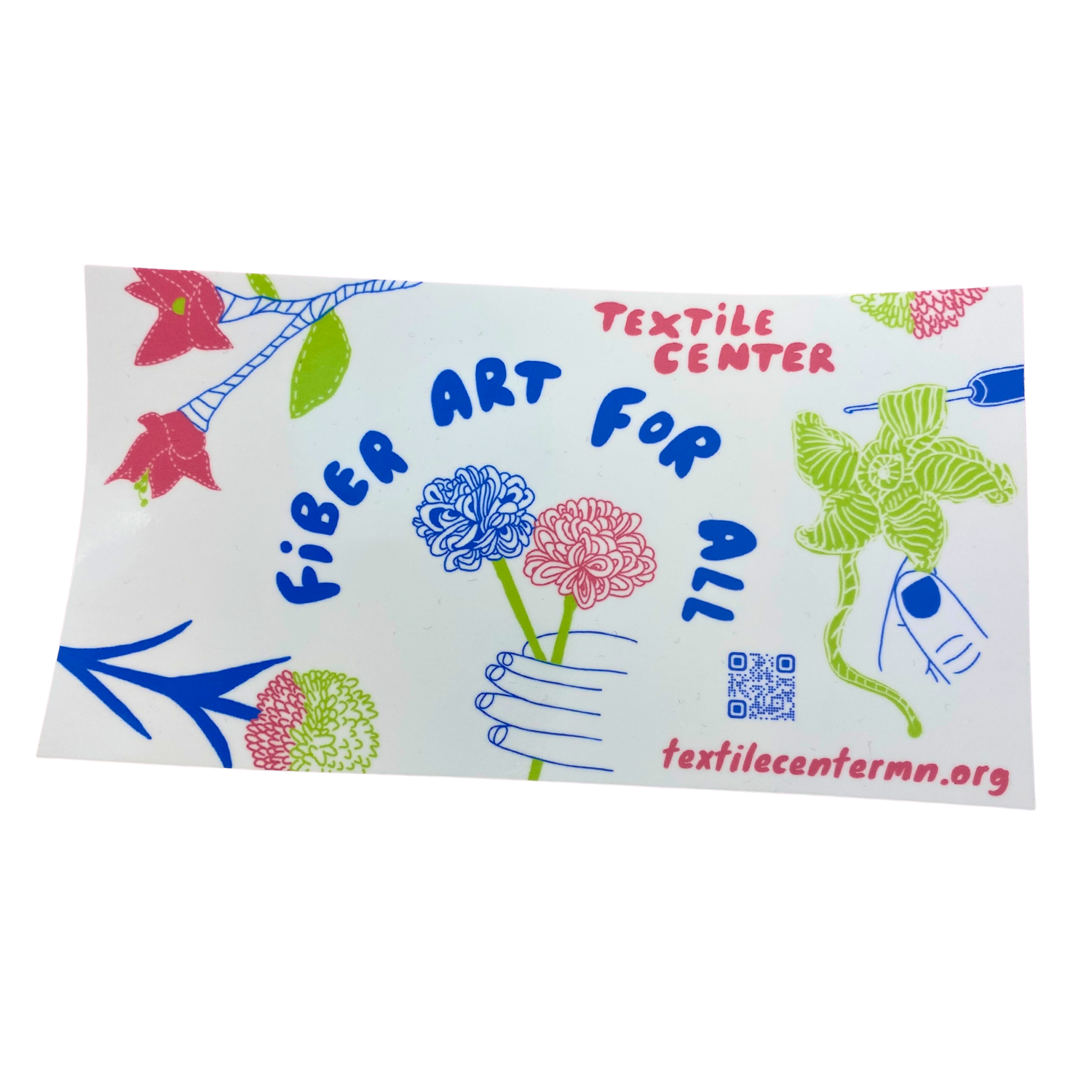 Textile Center Bumper Sticker - Fiber Art for All