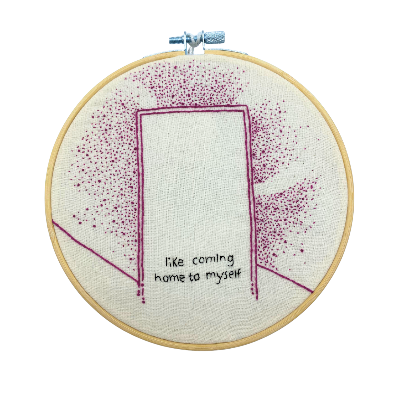 Spacey Cat Crafts Embroidered Hanging