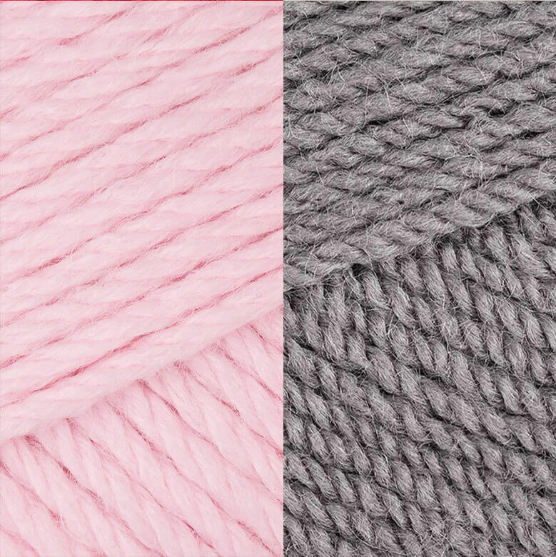 Hello! Loom Candyfloss Pink / Slate Grey