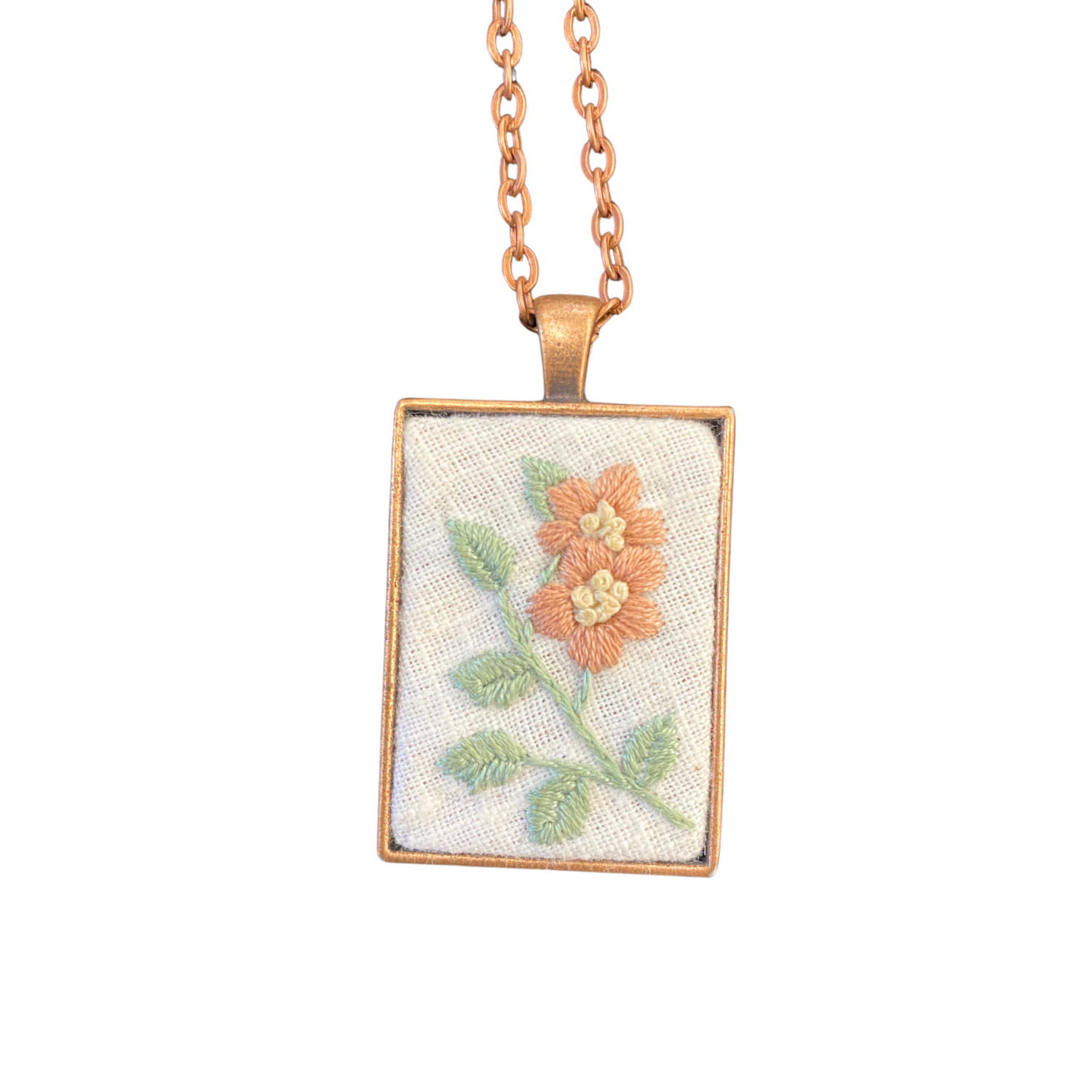 Laurel Tieman Embroidered Necklace