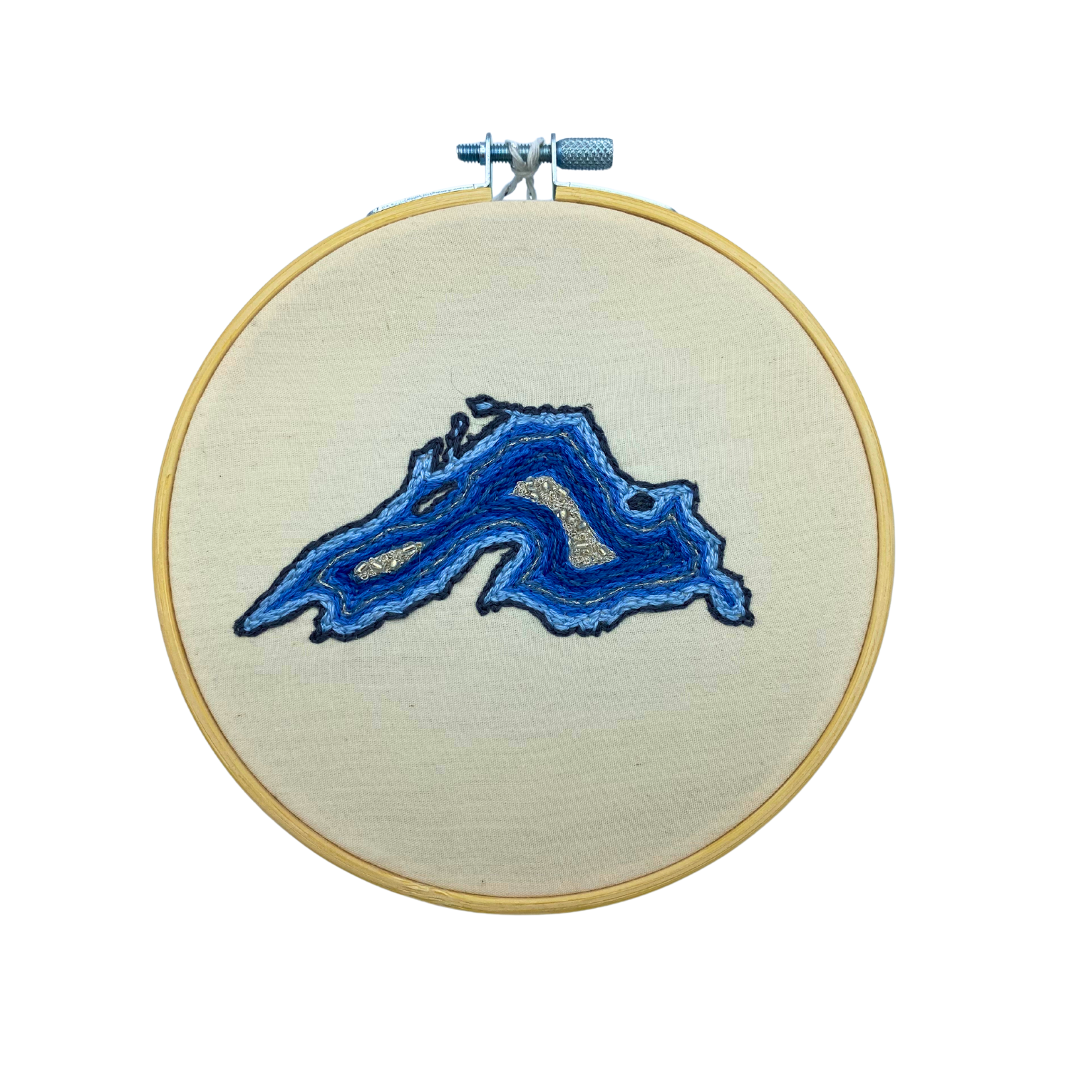 Spacey Cat Crafts Embroidered Lakes