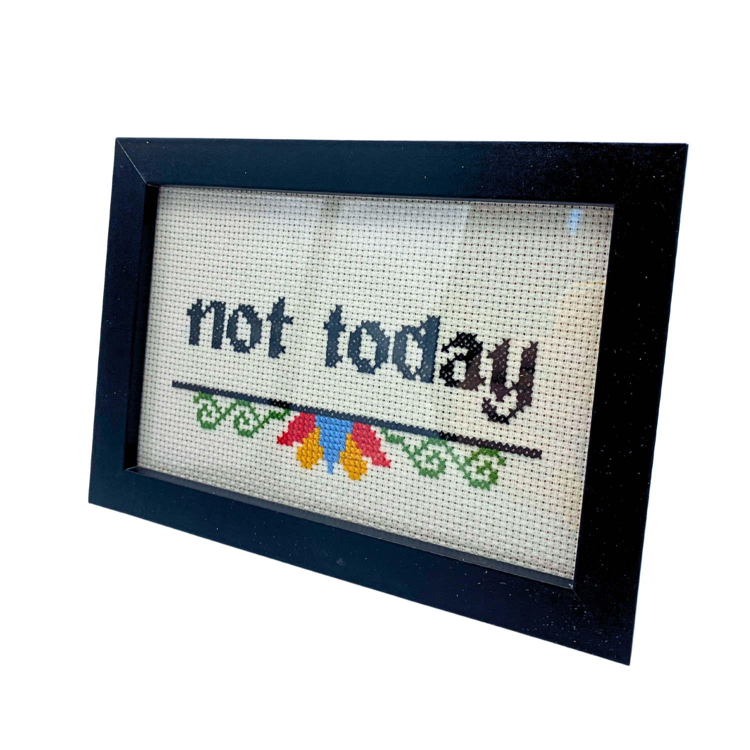 Sonia Han Cross-stitch Framed Art - Image 3