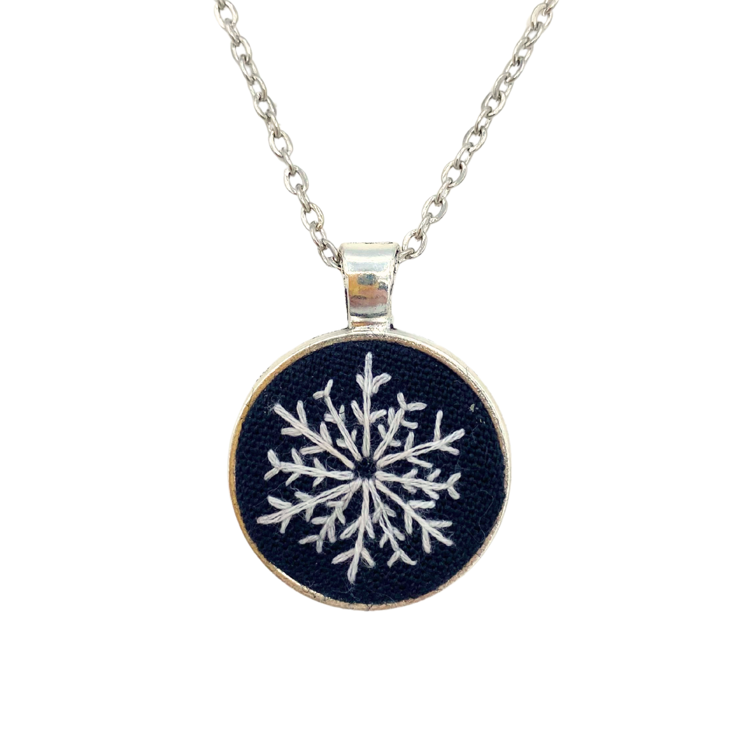 Laurel Tieman Embroidered Necklace