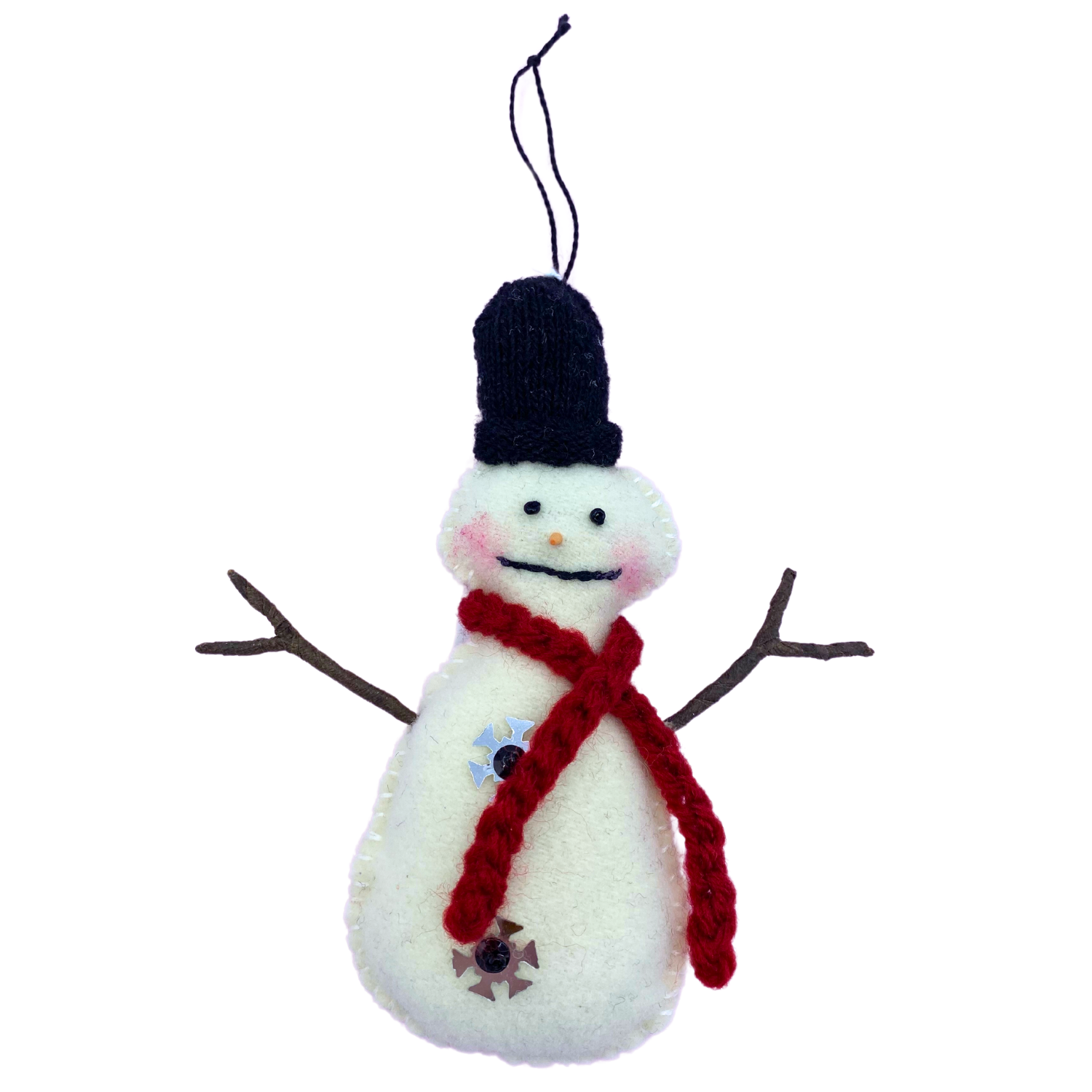 Bonnie Wedge Ornament Snowmen