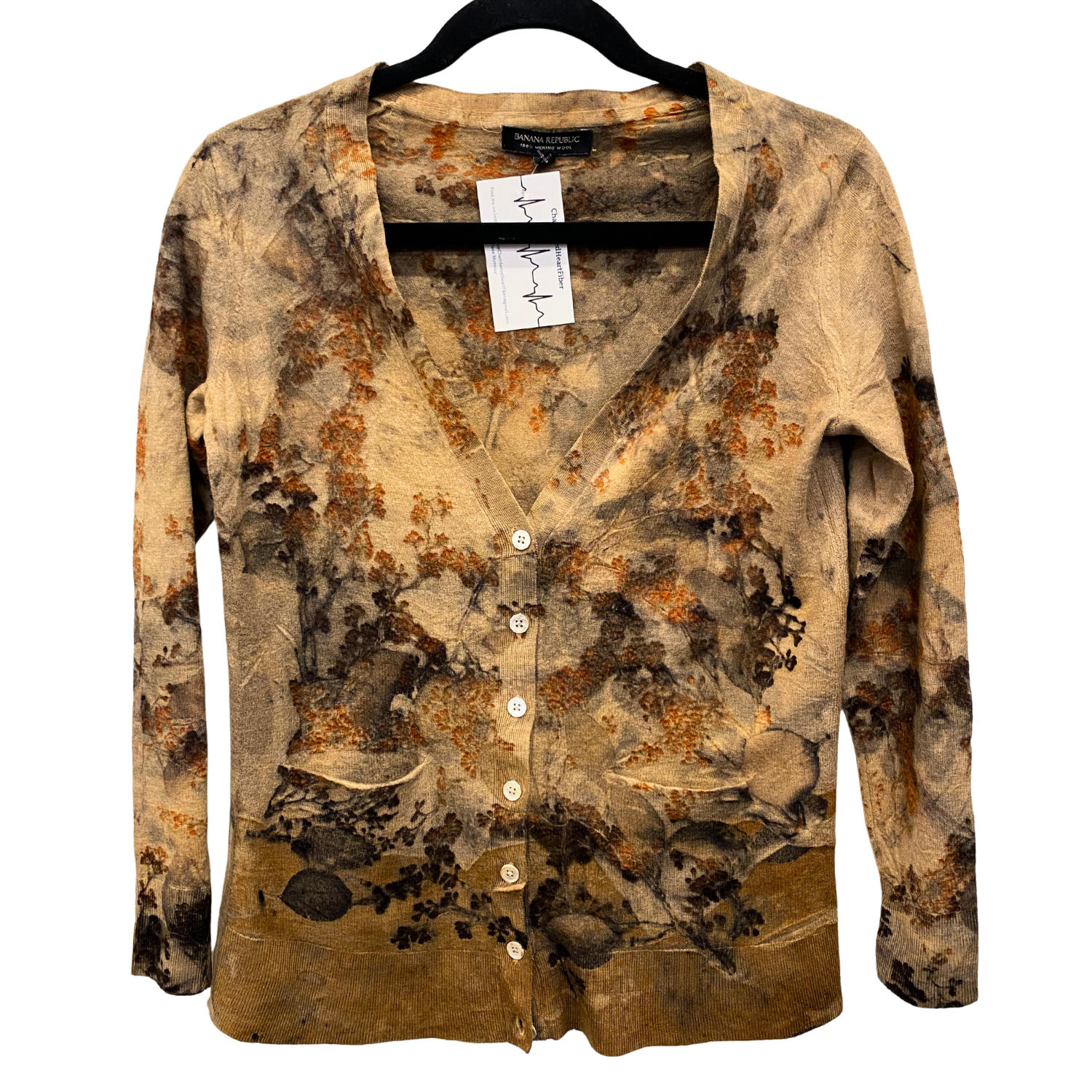 Helane Monsour Merino Button Up Sweater