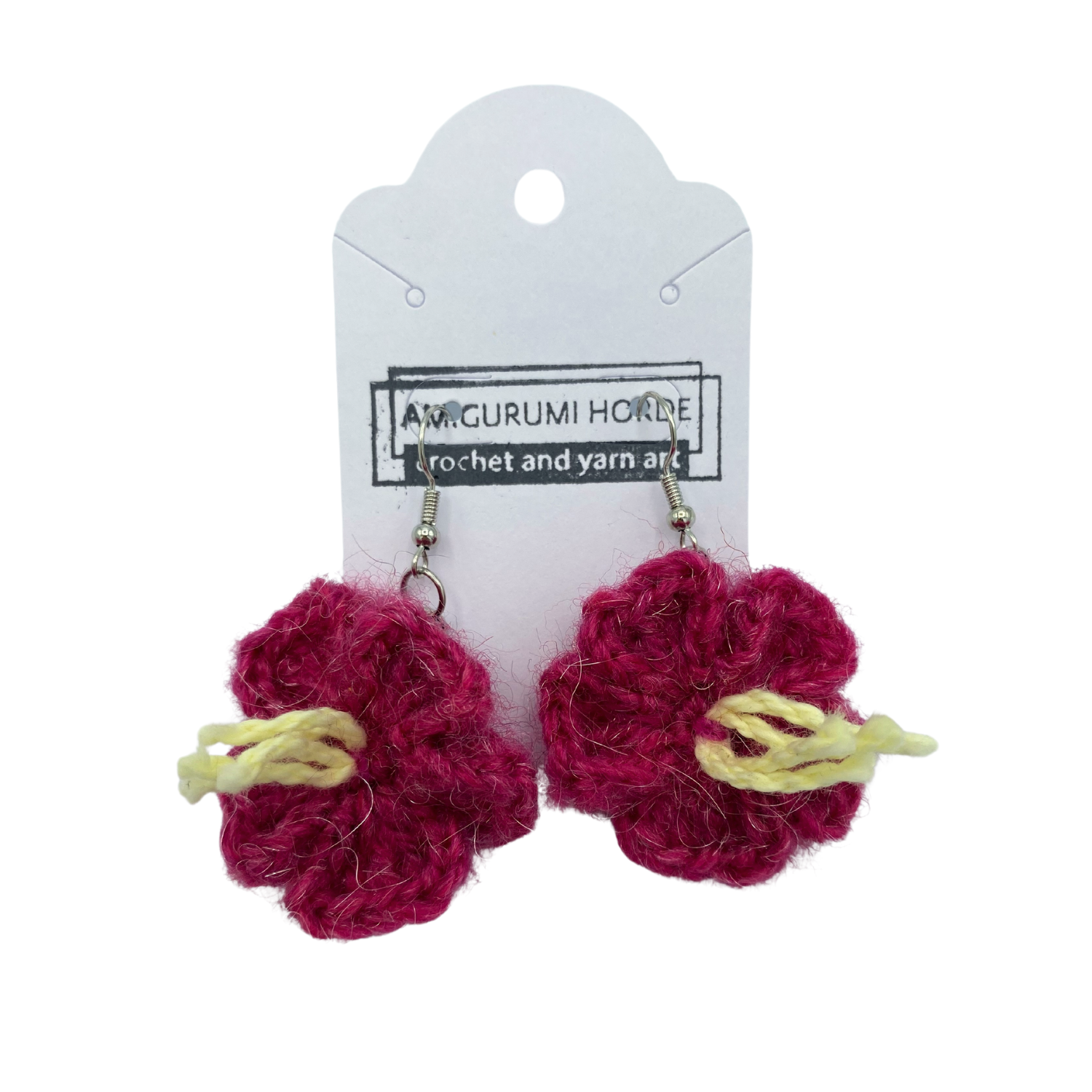 Lydia Hansen Crochet Floral Earrings - Image 2