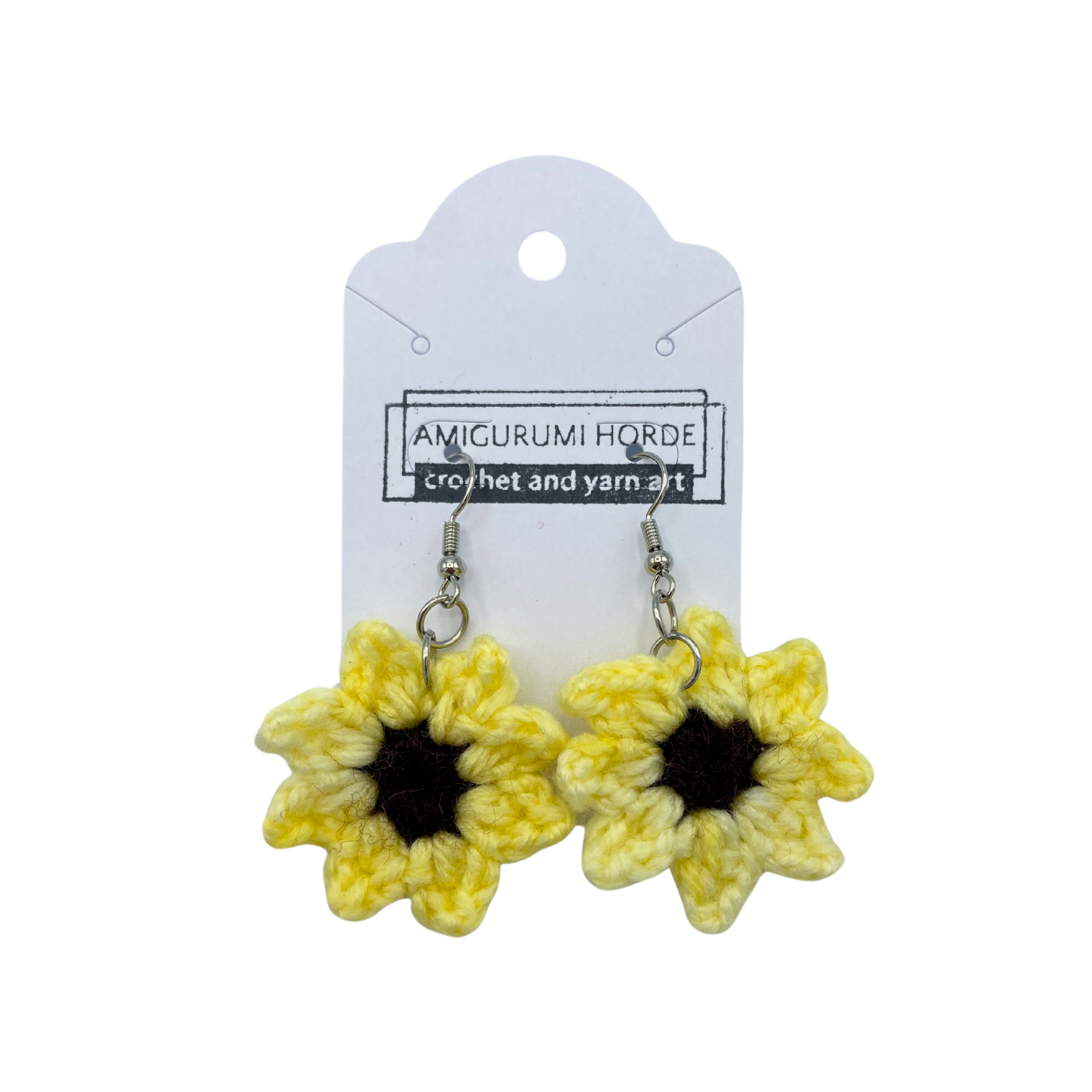 Lydia Hansen Crochet Floral Earrings - Image 3