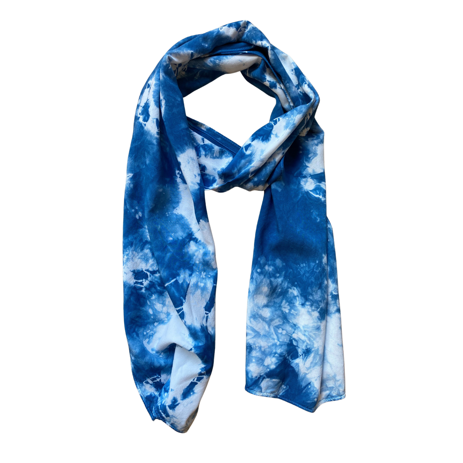 Leslie Hall Indigo Scarf