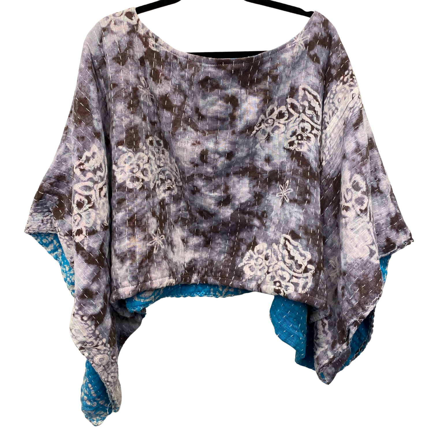 Melissa Alness Reversible Kantha Poncho