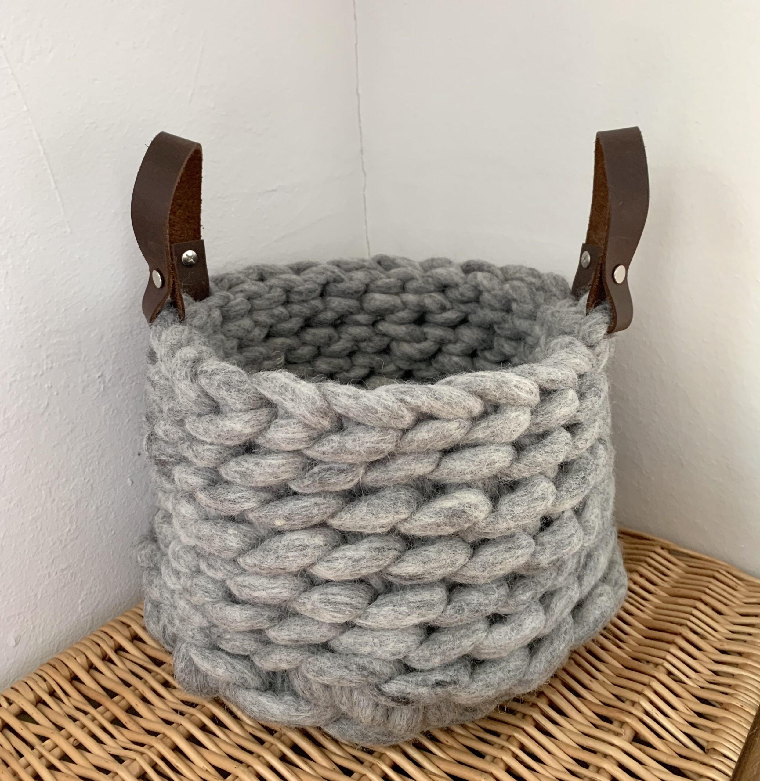 Finger Crocheted Basket