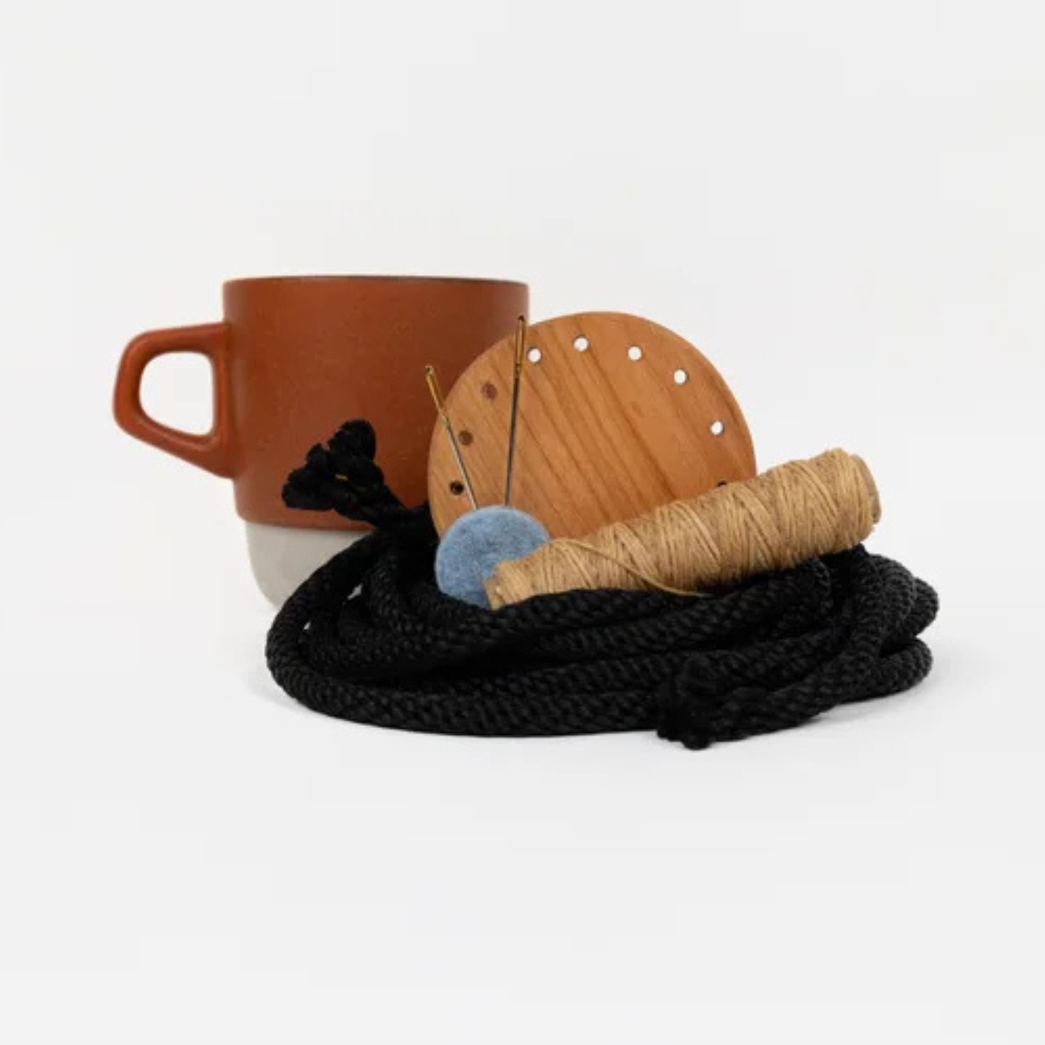 Coiled Basketry Kit- Cherry and Black Poly - Image 2