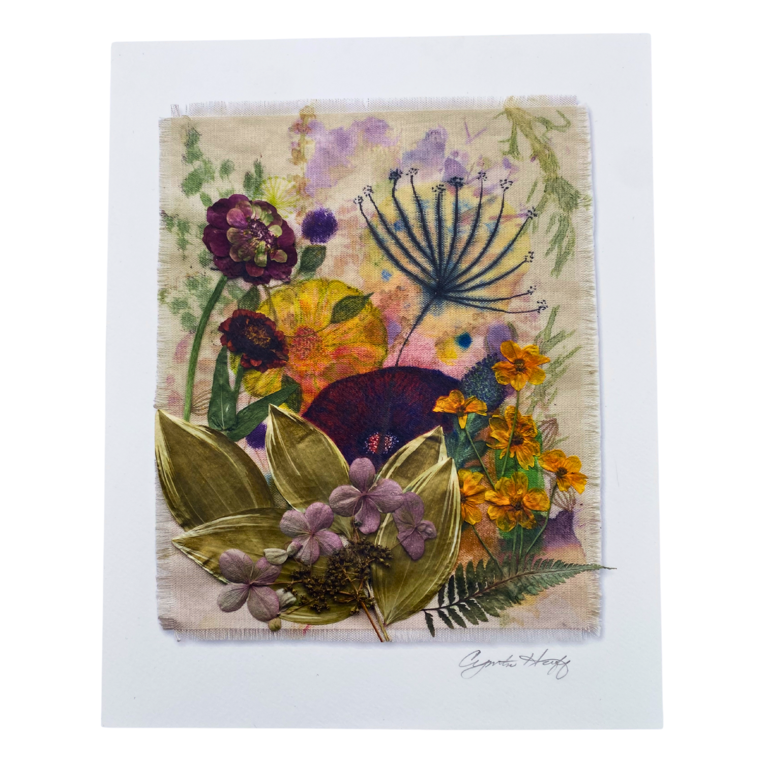 Cynthia Huff "Hiding Hibiscus" Wall Art