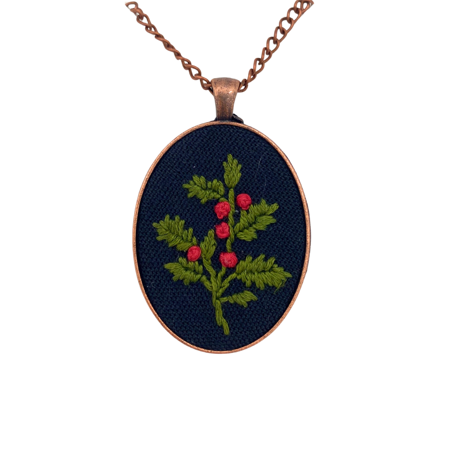 Laurel Tieman Embroidered Necklace