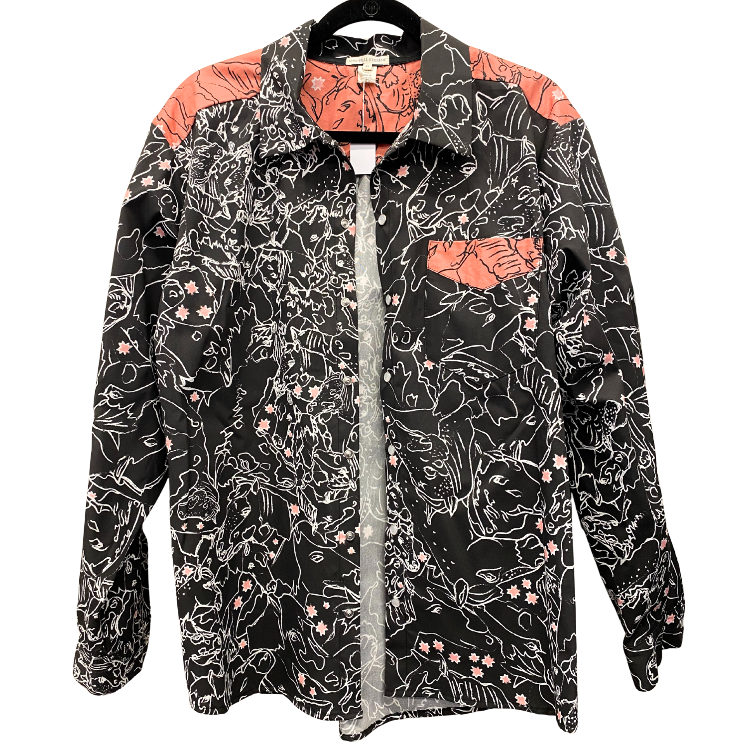 Danielle Everine Men's Long Sleeve Snap Shirt