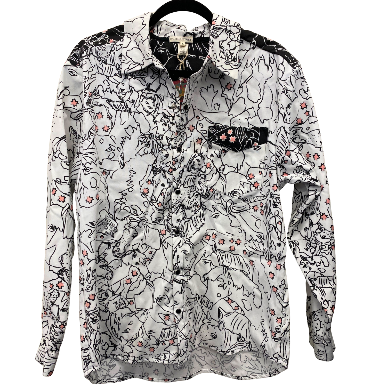 Danielle Everine Men's Long Sleeve Snap Shirt