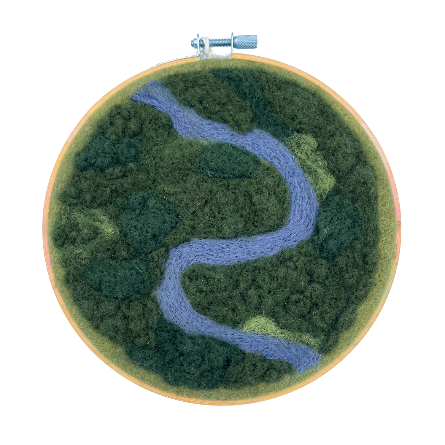 Sarah Healy Felted Landscape Embroidery Hoop