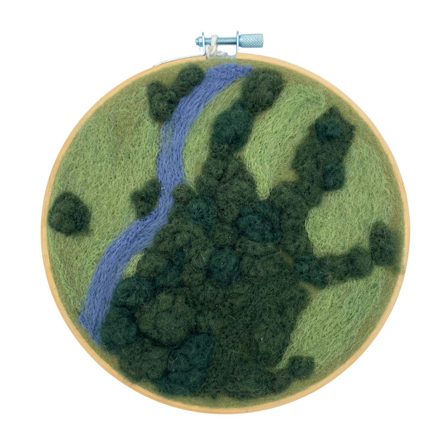 Sarah Healy Felted Landscape Embroidery Hoop