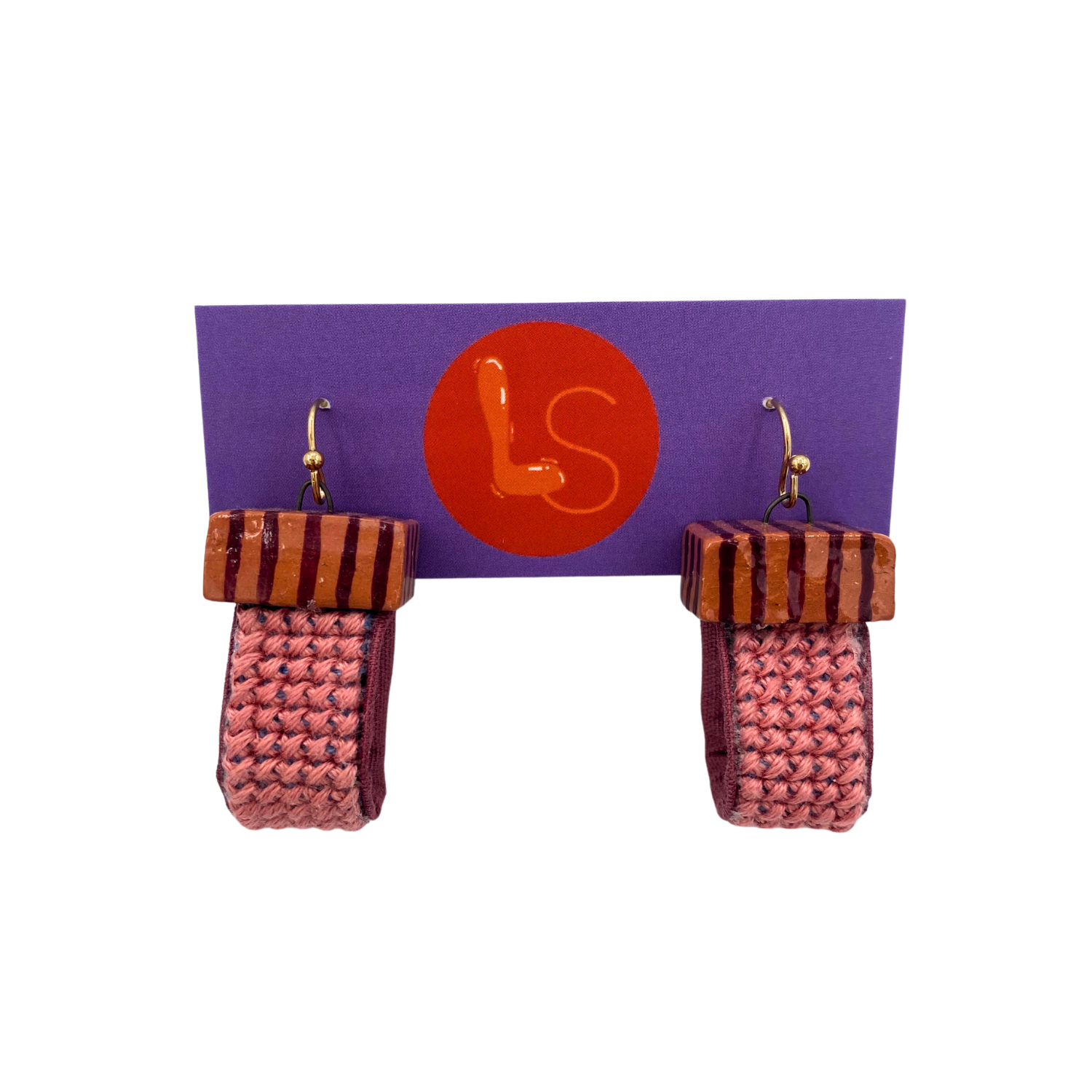 Liz Stensland Cross Stitch Earrings