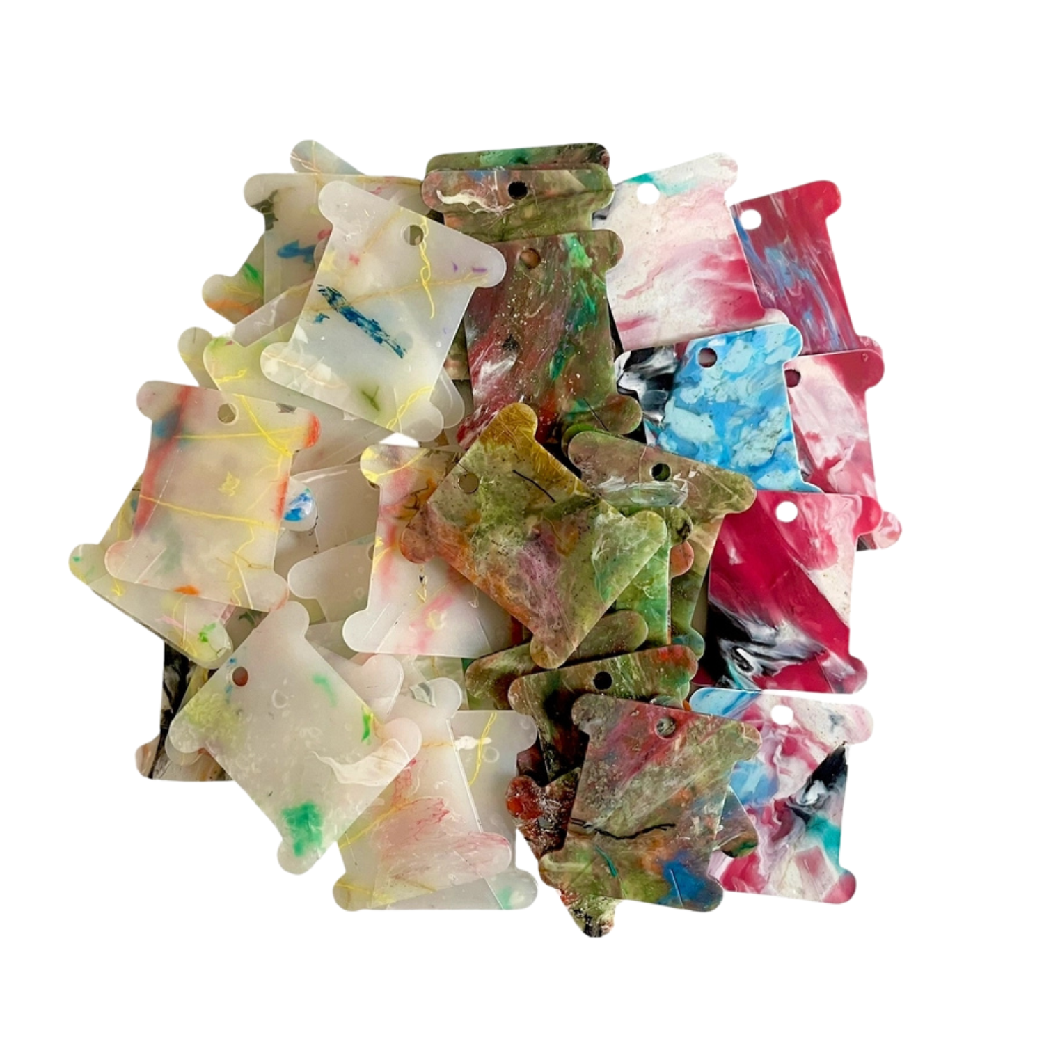 Cool Trash Embroidery Floss Bobbins - Image 2