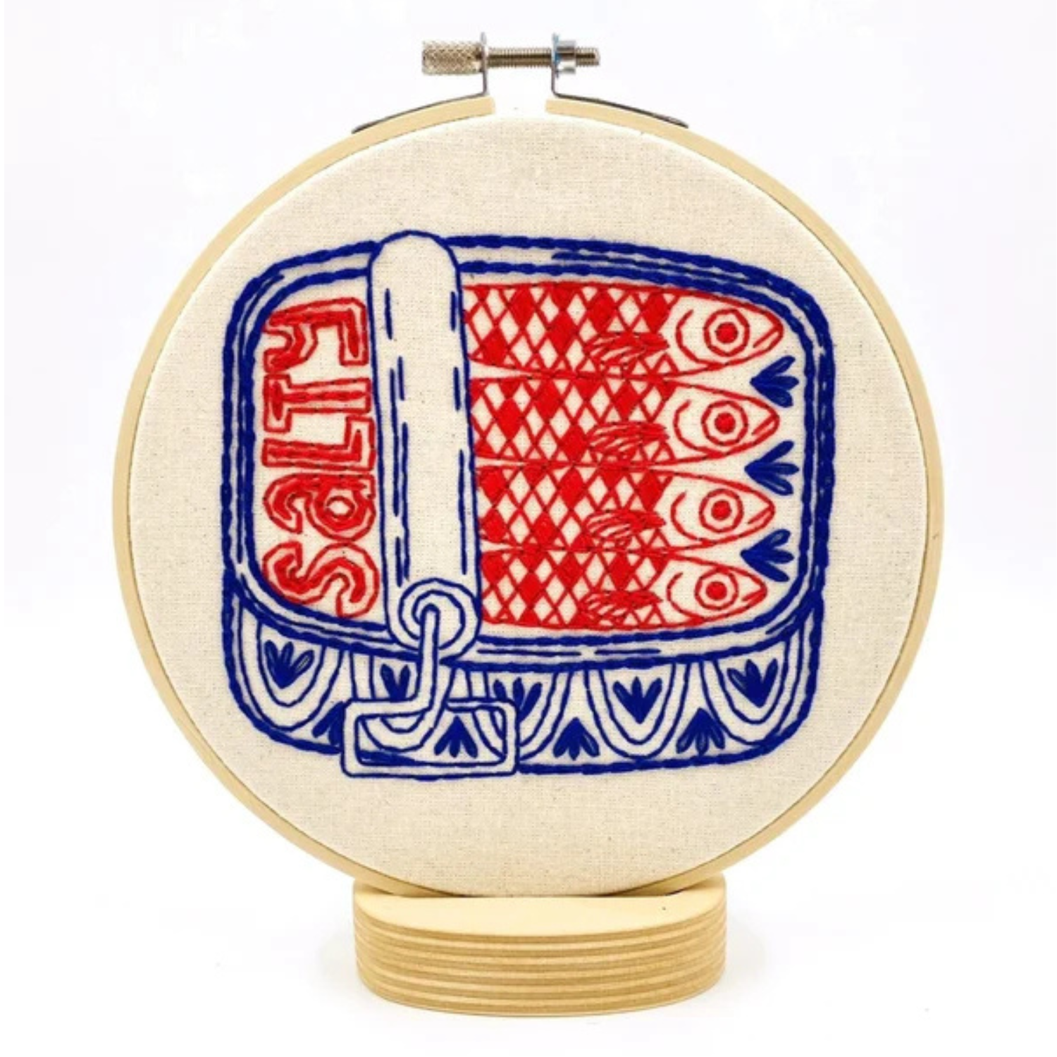 Embroidery Kit - Sardines