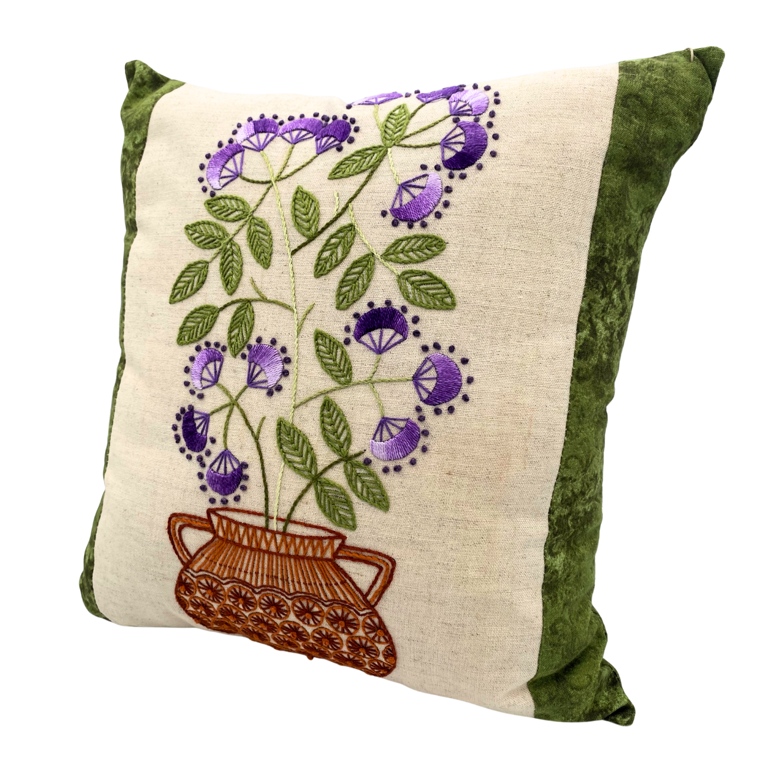 Kim Hondel Embroidered Pillow